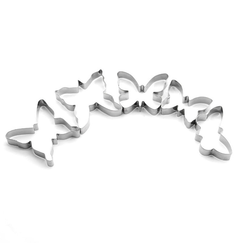 5Pcs Butterfly Shape Cookie Cutter Set 430 Stainless Steel Baking Mold (BPA Free, No FDA) 5Pcs Butterfly Shape Cookie Cutter Set 430 Stainless Steel Baking Mold (BPA Free, No FDA)